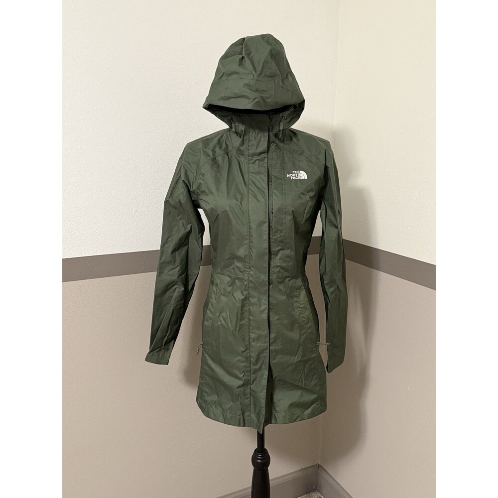 The North Face Women Venture Parka RTO Thyme Long Dryvent Waterproof Jacket   XS